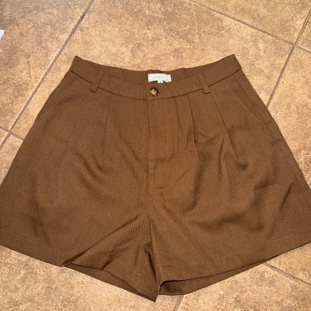 NWT - Rihoas Brown High Waisted Shorts
